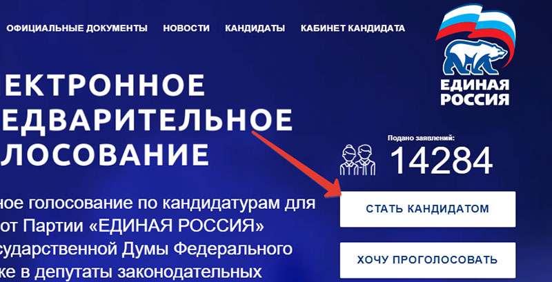 Электронное предварительное голосование единая россия через госуслуги